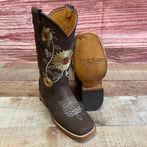 Women's Genuine Leather Embroidered Cowgirl Rodeo Boots Handmade in Mexico 708